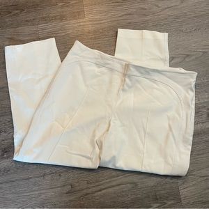 AKRIS PUNTO White Cotton Blend Cropped Pants